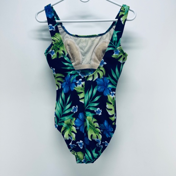 Kathy Ireland Bikini Sz 10 Women’s Tropical Print open back one-pieces Swimwear - Picture 9 of 9